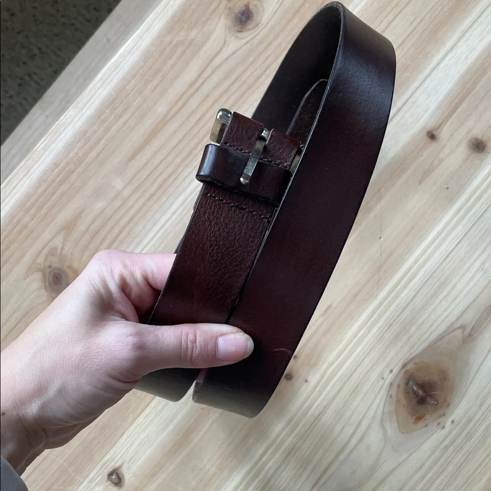 Men's Brown Genuine Leather Belt XL